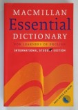 ESSENTIAL DICTIONARY FOR LEARNERS OF ENGLISH , INTERNATIONAL STUDENT EDITION by MACMILLAN , 2003