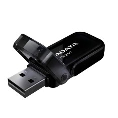 MEMORIE USB 2.0 ADATA 32 GB, cu capac, carcasa plastic, negru, &quot;AUV240-32G-RBK&quot; (timbru verde 0.03 lei)