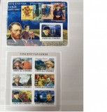 PC224 - COMORES 2009 Pictura VAN GOGH, serie MNH, 6v + 1v