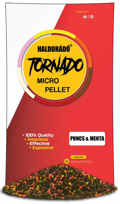 Haldorado - Micro Pelete Tornado 400g - Punch &amp; Menta