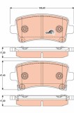 TRW GDB1784 COTEC set placute frana,frana disc