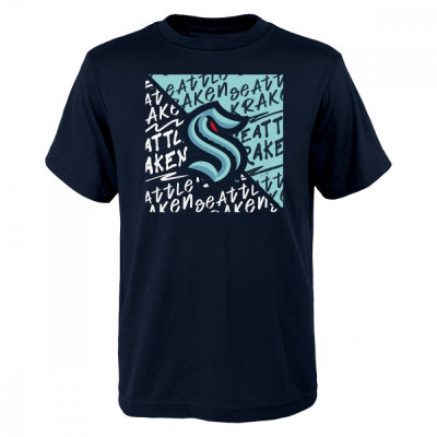 Seattle Kraken tricou de copii Divide Ss Ctn Tee - Dětsk&amp;eacute; S (6 - 9 let) foto