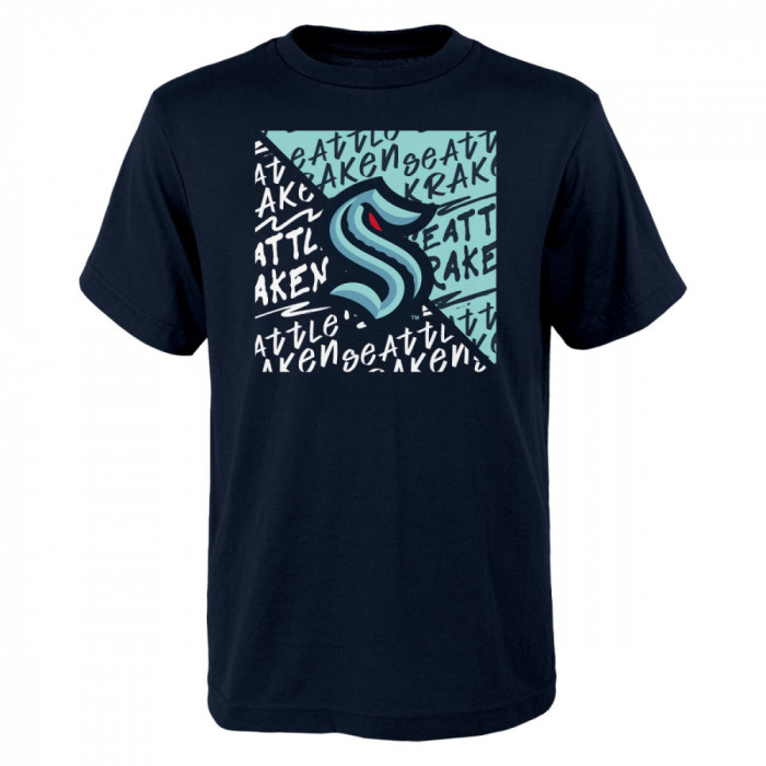 Seattle Kraken tricou de copii Divide Ss Ctn Tee - Dětsk&eacute; S (6 - 9 let)