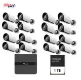 Kit supraveghere video Milesight 16 buc camera Bullet MS-C2964-UPD + 1buc NVR