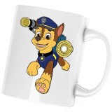 Cana alba personalizata &quot;Paw Patrol Desene Animate Catelus Caine Politist&quot;, INOVATIX&reg;. 330ml, Oem