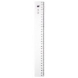 Rigla din plastic transparent, 20cm, ALCO