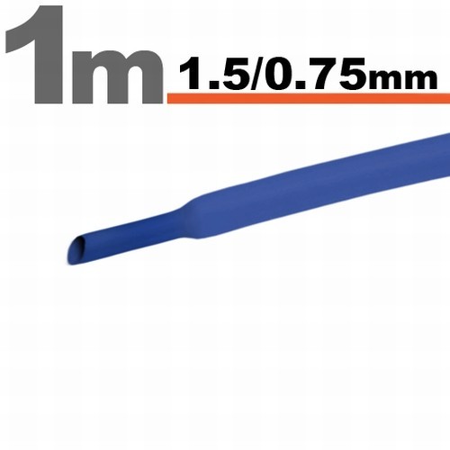 Tub termocontractibilAlbastru &bull; 1,5 / 0,75 mm Best CarHome