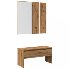 Gossi set de mobilier pentru hol din lemn de stejar artizanal