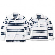 Tricou Barbati Yachting Rugby Alb Albastru, XXL foto