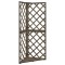Spalier de colt, gri, 50x50x145 cm, lemn masiv brad