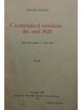 Teodor Racoce - Crestomaticul romanesc din anul 1820 (Editia: 1930)