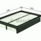 Filtru aer TOYOTA HILUX II pick-up (LN8, RN5, LN6, YN6, YN5, LN5, RN6) (1983 - 2005) BOSCH 1 457 433 952