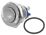 Comutator anti-vandalism SPST-NO 2A/36VDC IP65 &Oslash;16mm