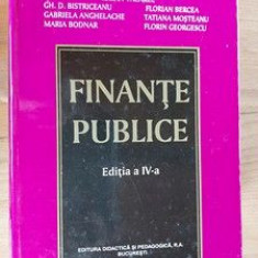 Finante publice Iulian Vacarel, Gh. D. Bistriceanu