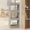 VidaXL Bibliotecă/Separator cameră, gri beton, 40x30x103 cm, PAL