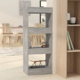vidaXL Bibliotecă/Separator cameră, gri beton, 40x30x103 cm, PAL