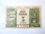 Rar! Italia bon 5 Lire 1959 UNC