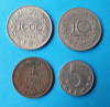 Moneda veche Austria Lot x 4 piese valori diferite ( 1859 - 1931 ), Europa, Alpaca