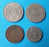 Moneda veche Austria Lot x 4 piese valori diferite ( 1859 - 1931 ), Europa, Alpaca