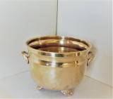 Cumpara ieftin Jardiniera mare alama masiva stil Art Nouveau placata aur 24K la exterior Suedia