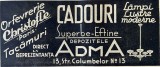 1931 Reclamă rom&acirc;nească Depozitele ADMA orfevrarie Christofle tacamuri lampi lustre Bucuresti interbelic Str. Columbelor Nr. 13 comert romanesc