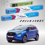 Cumpara ieftin Ștergătoare Ford Ecosport Facelift SUV 2017-prezent | Set Față și Spate Flat Premium &ndash; TeamCar&reg;