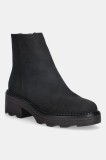 U.S. Polo Assn. botine HANNAH002 culoarea negru, cu toc drept, HANNAH002W/EH1