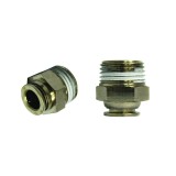 Mufa rapida dreapta din metal fi 10 mm cu filet 1/2, Breckner