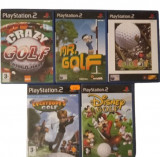 Joc PS2 Crazy Golf + Mr Golf + Go Go Golf + Everybody&#039;s Golf + Disney&#039;s Golf
