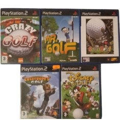 Joc PS2 Crazy Golf + Mr Golf + Go Go Golf + Everybody&#039;s Golf + Disney&#039;s Golf