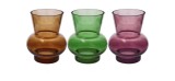 Cumpara ieftin Set 3 vaze flori sticla multicolora 15 x 18 cm