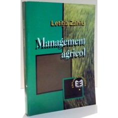 MANAGEMENT AGRICOL de LITITIA ZAHIU , 1999