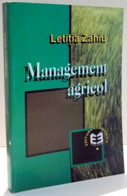 MANAGEMENT AGRICOL de LITITIA ZAHIU , 1999 foto