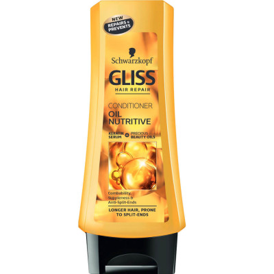 Balsam de Par Schwarzkopf Gliss Oil Nutritive, 200 ml, Pentru Varfuri Despicate, Balsam Par, Balsam pentru Par, Balsam Schwarzkopf, Balsam Oil Nutriti foto