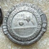 Insignă Campionatul Balcanic de Baschet, București 1946