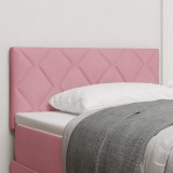 vidaXL Cap De Pat LED Roz Set de 2 Roz Țesătură, Lemn 90 cm USB-C