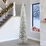 vidaXL Brad de Crăciun artificial Verde 270 cm PVC și oțel și plastic 3395058