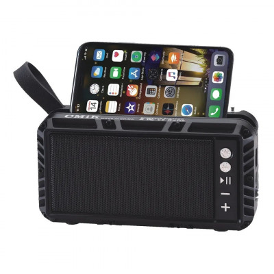 Boxa Bluetooth cu Lanterna, Radio FM, Usb, Slot de Card TF si Incarcare Solara CMiK MK-103 foto