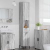VidaXL Dulap de baie &icirc;nalt sonoma gri 31.5 x 33 x 190 cm Lemn compozit 883410