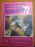 Tehnium noiembrie 1972-pian electronic,amenajari interioare,confortul casnic