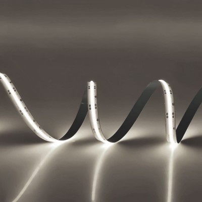 Banda LED COB alb mediu 24V 11W/m 312LED-uri/metru 10m/pachet PHENOM foto