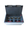 Doza incastrata in pardoseala 16 module IP30 IK10 compatibil aparataj modular TEM, Omu System