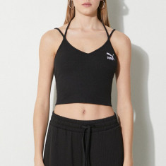 Puma top femei, culoarea negru 624255