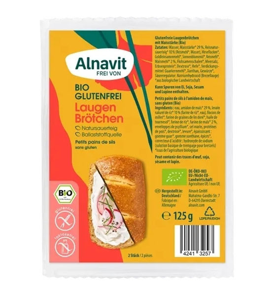 Mini Baghete Precoapte Fara Gluten Bio 125 grame Alnavit