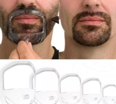 Sablon ghid barba si mustata, forme tuns barba foto