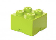 Cutie depozitare LEGO 2x2 - Verde deschis foto