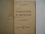 Introducere in metafizica - Ion Petrovici (1929)