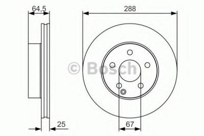 Disc frana MERCEDES C-CLASS T-Model (S204) (2007 - 2014) BOSCH 0 986 479 S83 foto