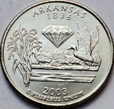 Moneda 25 Cents Quarter SUA Arkansas 2003 P UNC Statele Americane Necirculata