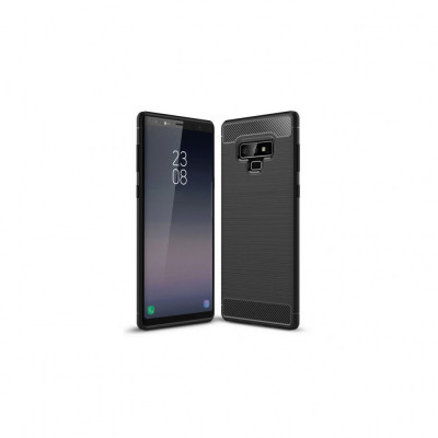 Husa Compatibila cu Samsung Galaxy Note 9 Techsuit Carbon Silicone Negru foto